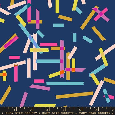Washi Plus Washi Tape in Bluebell RS1090 16 - Ruby Star Society Sold by the Half
